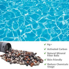 BFJOG Silver Ion Cartridge packaging indicates quick, simple setup for spas.