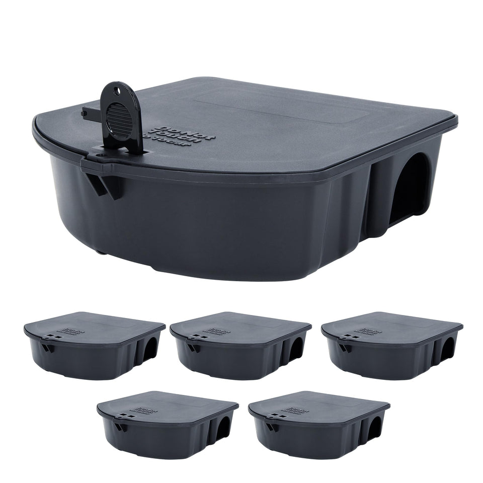 B&G Standard Rodent Station front view emphasizes a discreet, low-profile design for homes and businesses.