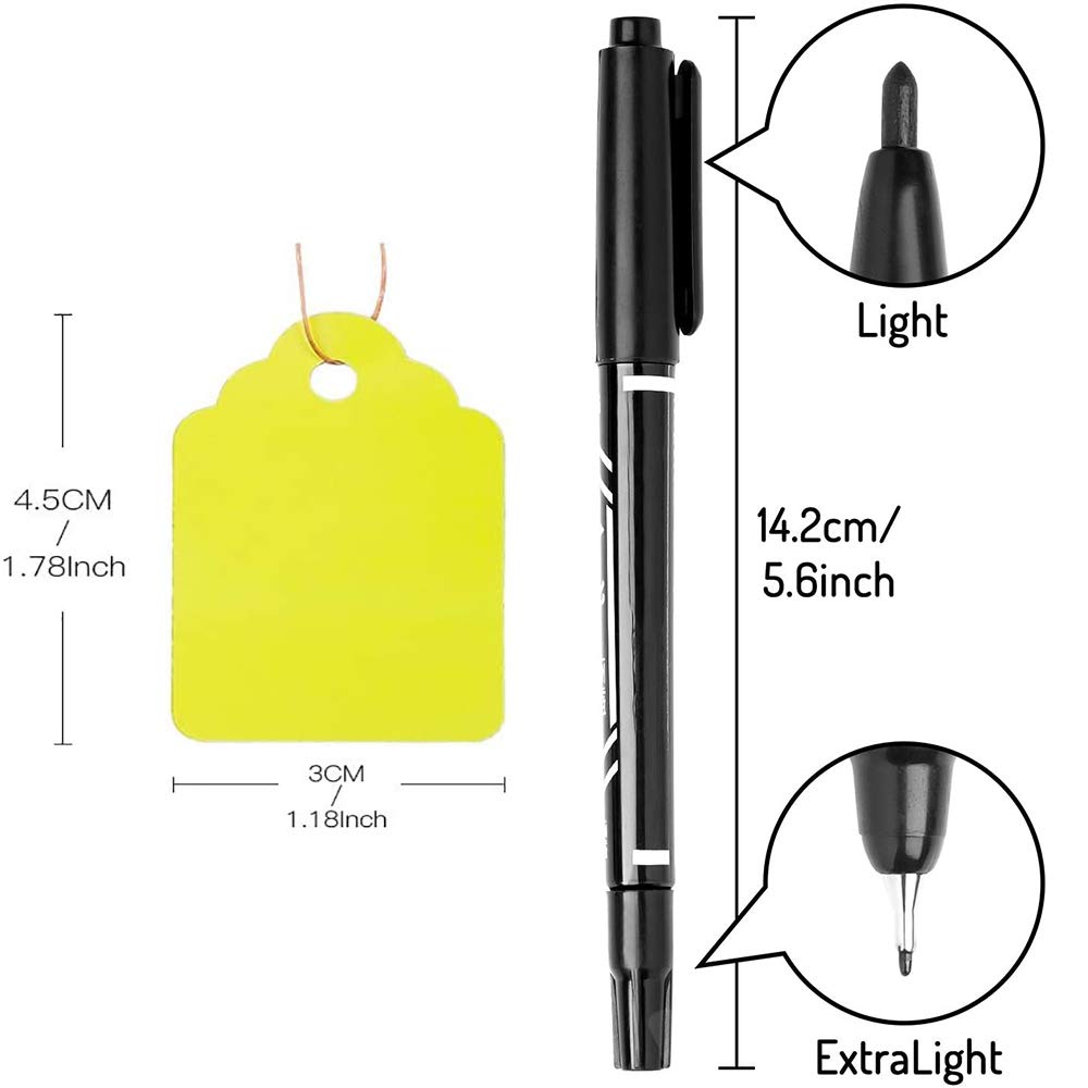 BHSKJSZ marker pen included for fast labeling