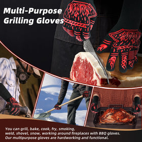 BHYTAKI one-size-fits-all gloves with flexible wrist for universal fit.
