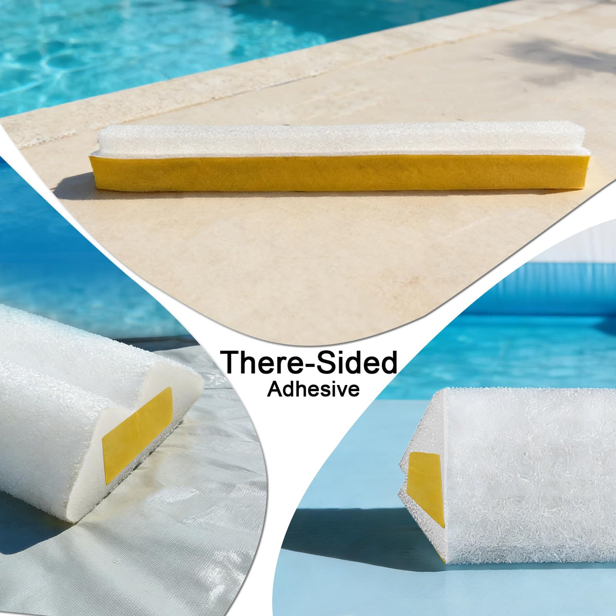 Close-up of the closed-cell foam used in the Bhyhok pool cove.