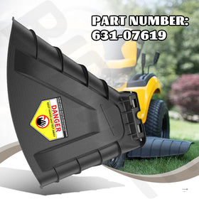 BIBIJIE 631-07619 side-discharge deflector supports multi-brand compatibility for easier repairs.