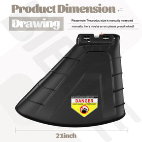 BIBIJIE 631-07619 side discharge deflector directs clippings neatly for XT2 and ZT1 models.
