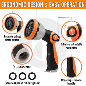Bibury ergonomic grip for comfortable extended watering sessions