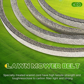 Bicentpla half-inch wide and 134-inch long belt ready for installation.
