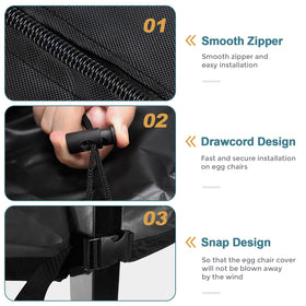 Bicherub UV-weatherproof Oxford fabric cover guards against sun damage.