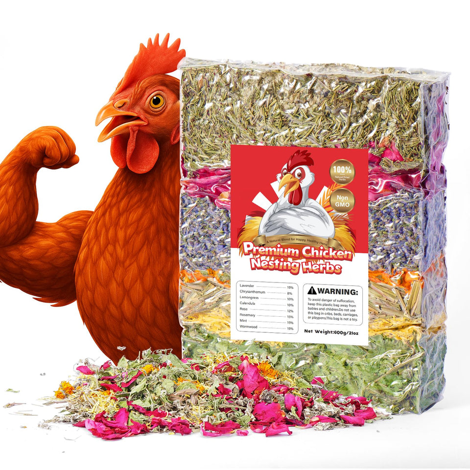 Bicrown 21oz premium nesting herbs with lavender blend for fresh coop aroma.