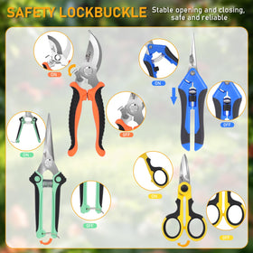 BIDMLI safety lock keeps blades secured when not in use.