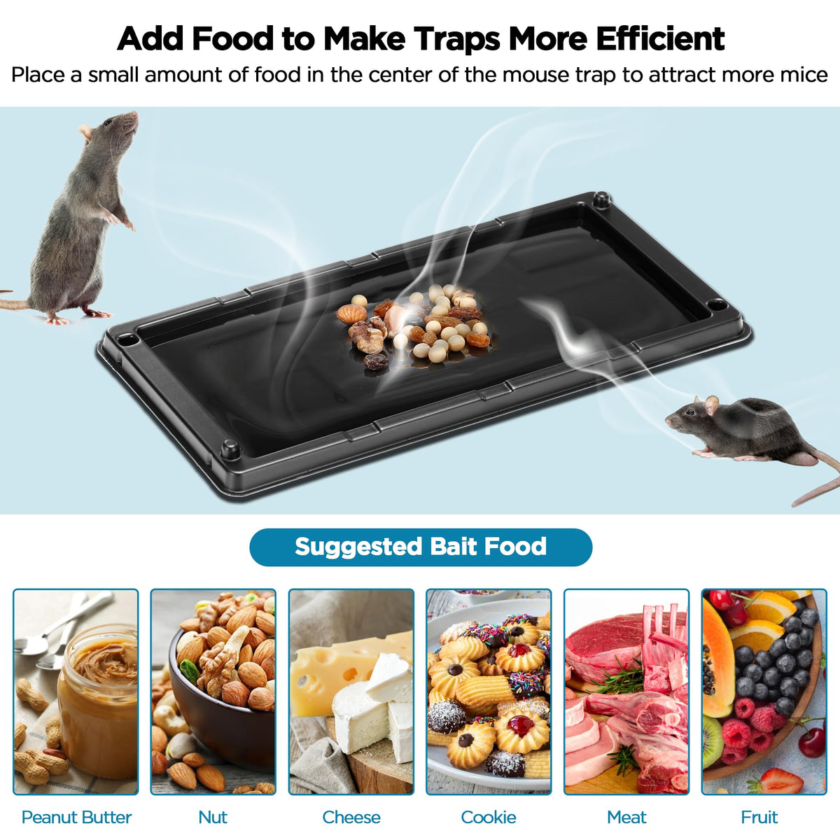 BietrunPro glue trap indoor placement along walls for effective capture