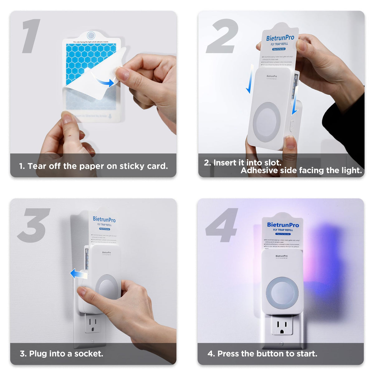 BietrunPro indoor bug catcher in use near kitchen and living spaces
