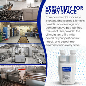 Bifenthrin Plus-C home defense for indoor and outdoor use.