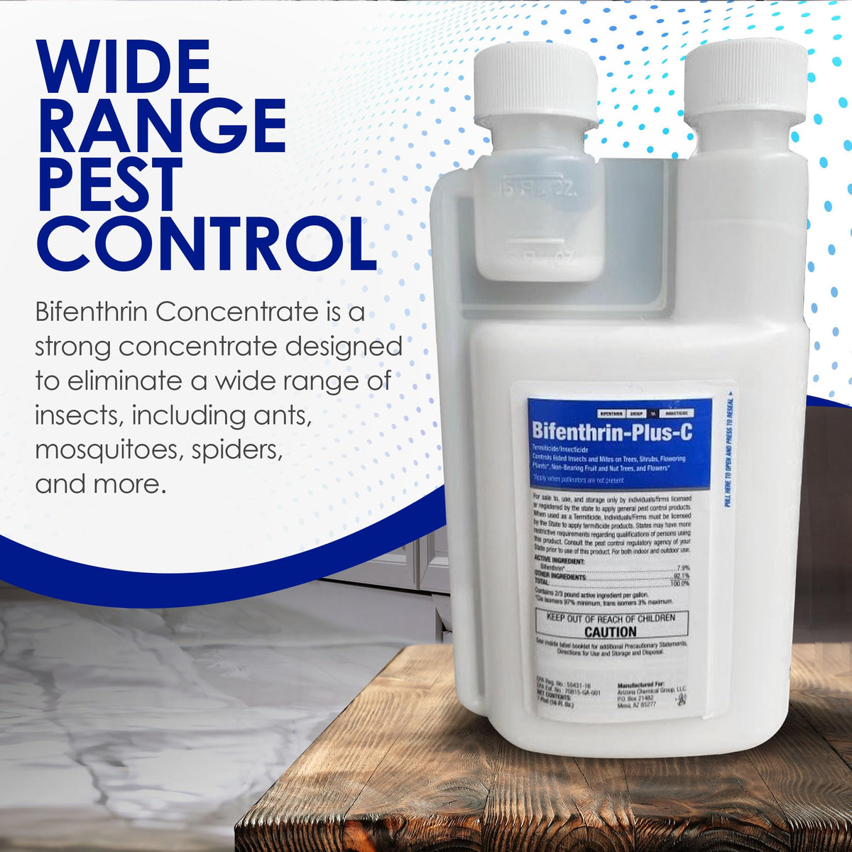 Bifenthrin Plus-C outdoor garden protection against pests.