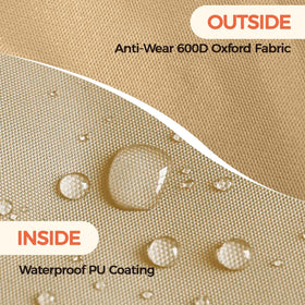 Big Horn Outdoors infrared grill cover features an adjustable drawstring for a secure, wind-resistant fit