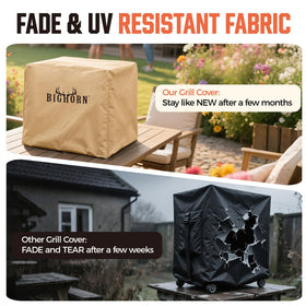 Big Horn Outdoors infrared grill cover includes a carry bag for convenient storage