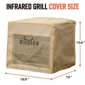 Big Horn Outdoors infrared grill cover provides waterproof and anti-UV protection for outdoor grilling gear