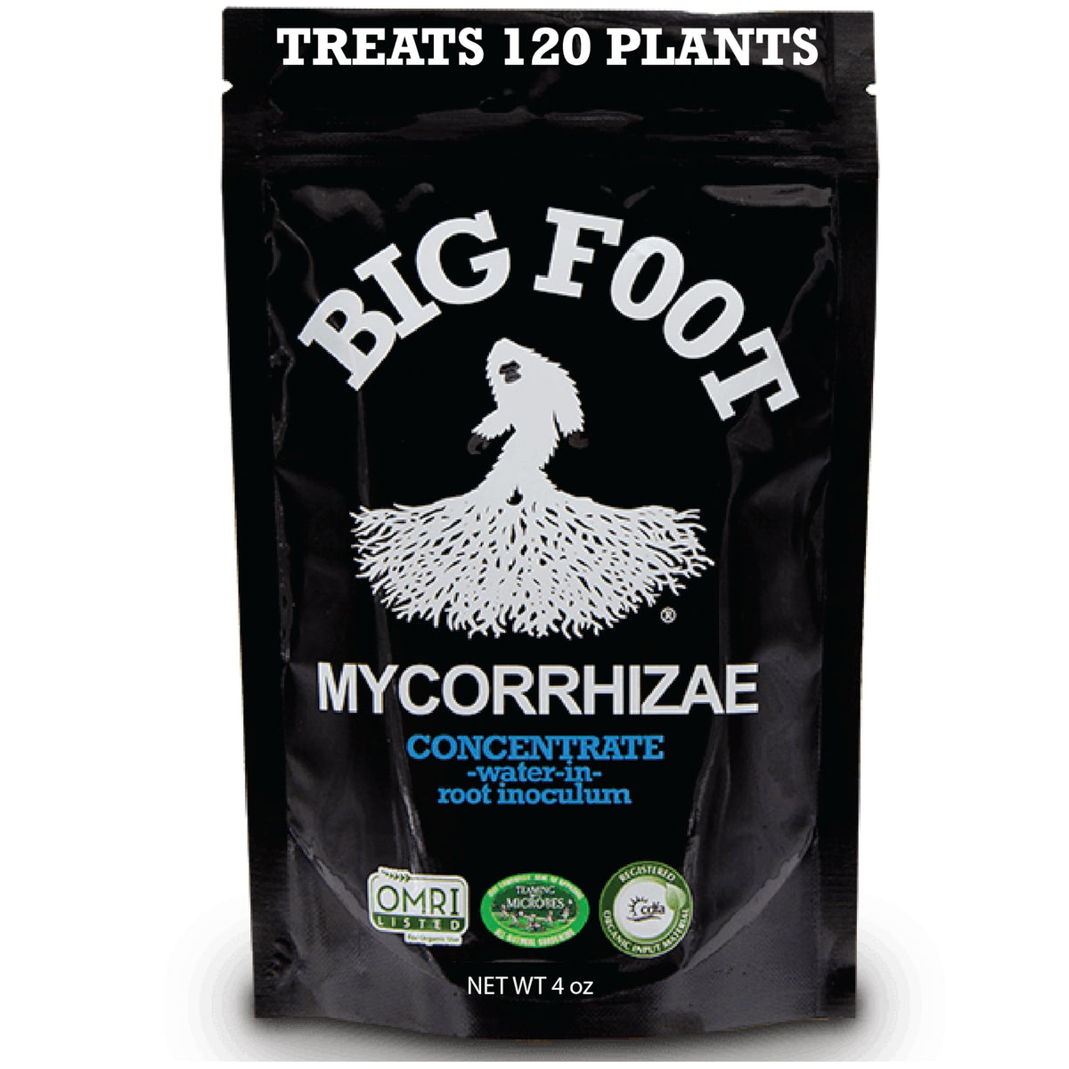 Big Foot Mycorrhizae bottle pour enhances root development during watering