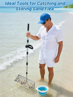 Biggun long handle reduces back strain while digging.