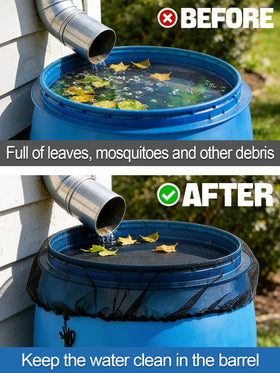 Biggun water-source protection netting keeps collected rainwater cleaner.