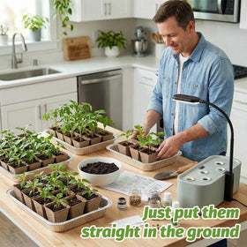 BIGIVACA 60 pots and labels set for organized garden projects