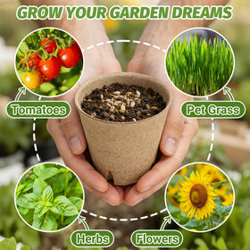 Bigivaca transplant-friendly pots reduce root disturbance