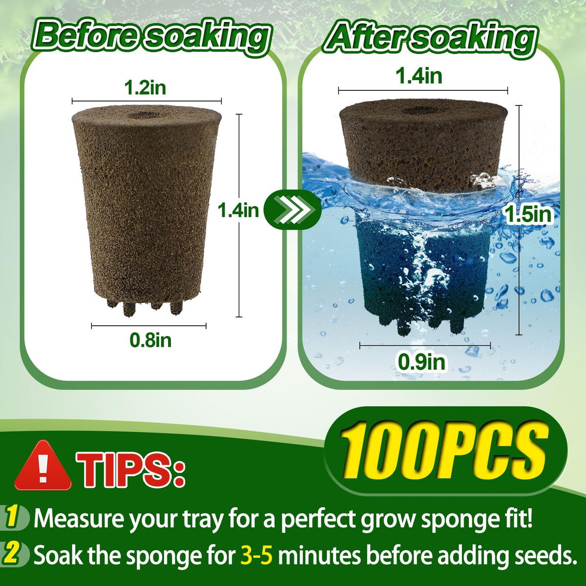 Bigmeta easy-soak-3to5min method saves time in seed starting.
