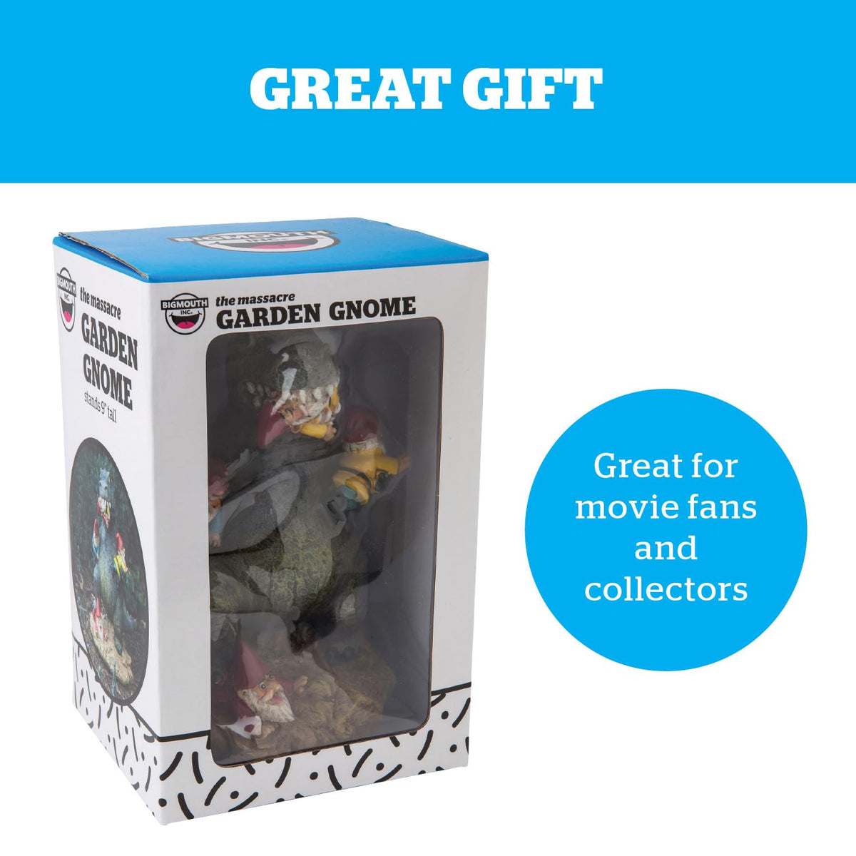 BigMouth Inc housewarming gag-gift garden gnome, sparks smiles and conversation.
