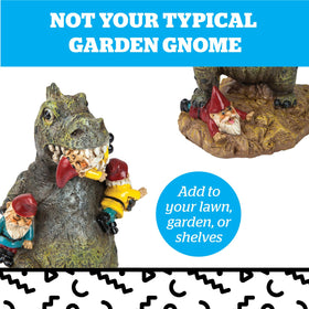 BigMouth Inc outdoor garden gnome monster figurine, durable resin for year-round display.