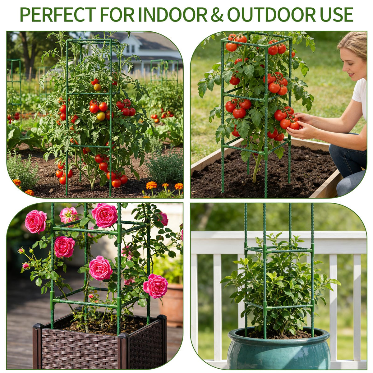 BIGNEWWANG outdoor garden trellis setup fits patios and balconies.