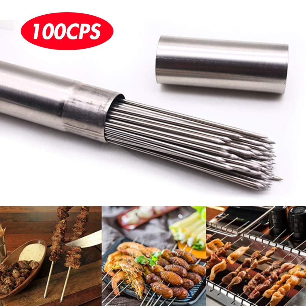 BigOtters skewers ideal for meat shrimp vegetables on grills.