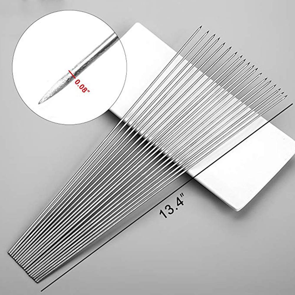 BigOtters stainless steel skewers on grill for even heat and easy turning.