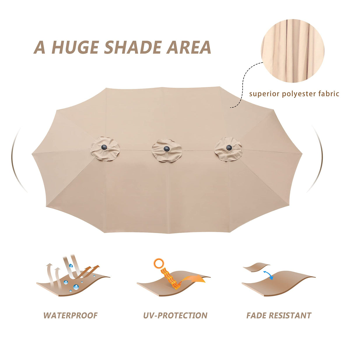 Care and storage guidance for prolonging Bigroof umbrella life.