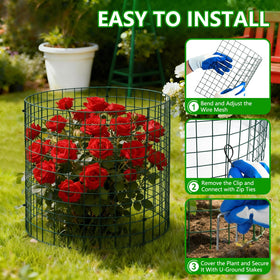 Bigwish garden plant protectors shielding vegetables in the bed