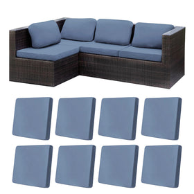 BIETYONE grey blue stretch patio cushion cover protects cushions from wear