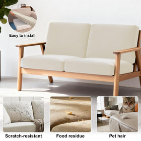 BIETYONE outdoor indoor cushion covers shield against wear, scratches, and spills.