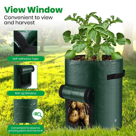BIJOKETTEN 10-gallon size supports larger vegetables and potatoes.