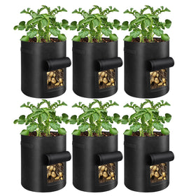 BIJOKETTEN 6-pack potato grow bags with view window for easy monitoring and harvest