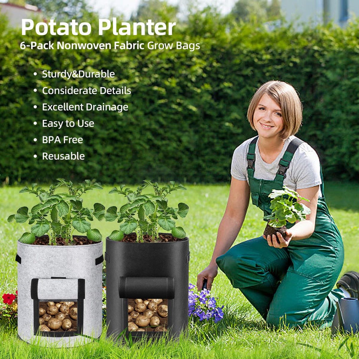 BIJOKETTEN black and grey planter set blends with any space.