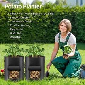 BIJOKETTEN garden pots used for vegetables and fruits in a sunny setup