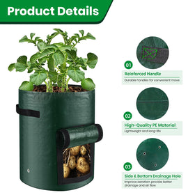 BIJOKETTEN grow bags with sturdy handles for easy moving.