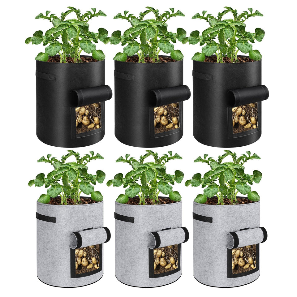 BIJOKETTEN potato grow bag with flap window for easy harvest and monitoring.