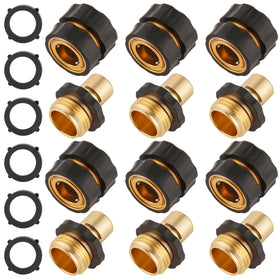 Bilal 6-set quick-connect fittings for hose facilitate quick setup and maintenance.