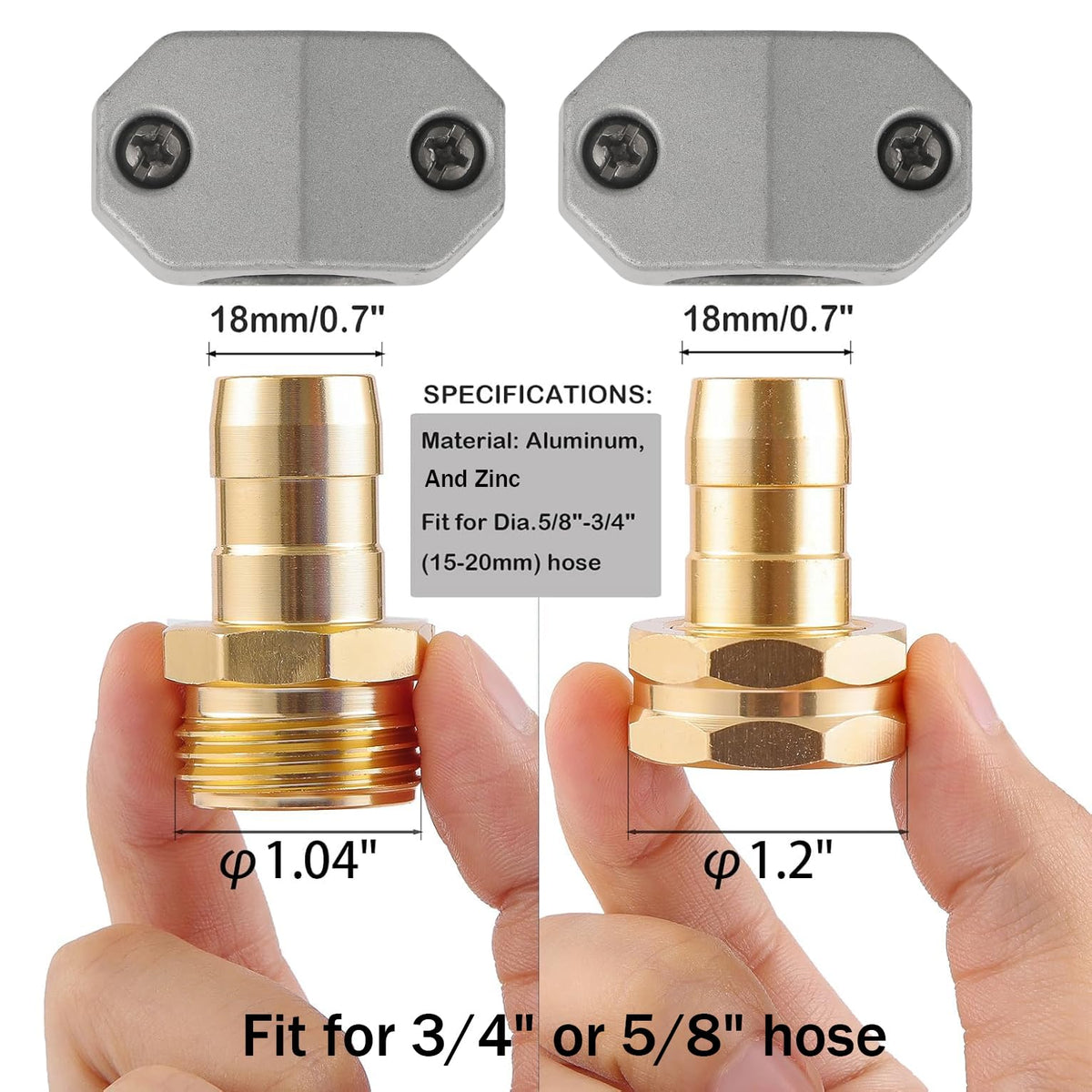 Bilal aluminum alloy connectors close-up highlights rust-resistant construction for lasting performance