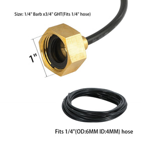 Bilal brass adapter showing pre-installed washer for a water-tight seal