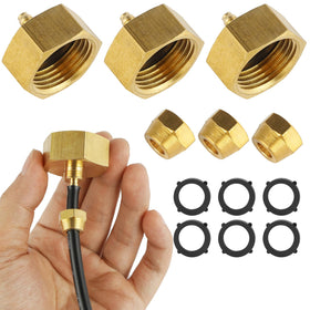 Bilal brass garden hose adapter 3/4 to 1/4 inch tubing connects securely for drip irrigation