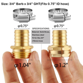 BILAL brass garden hose connectors 3-4 barb female deliver secure leak-free joins