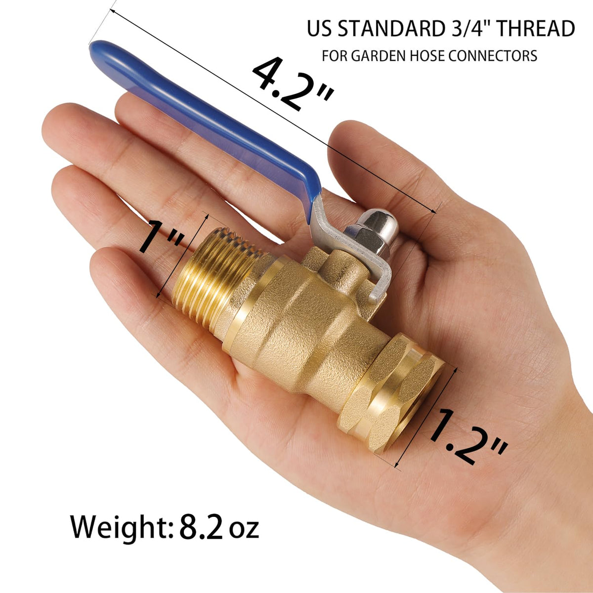 Bilal 3/4-inch GHT brass valve delivering high flow and minimal resistance during irrigation.