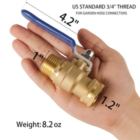 Bilal 3/4-inch GHT brass valve delivering high flow and minimal resistance during irrigation.