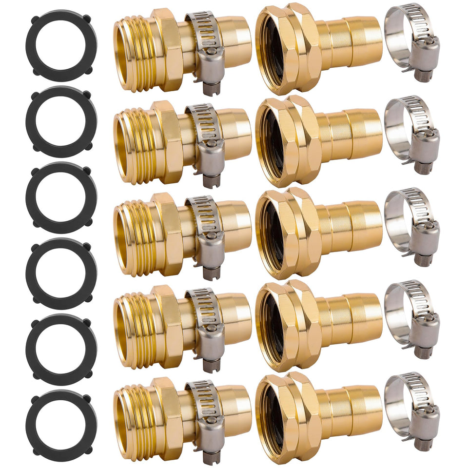 Bilal garden hose repair connector kit for quick leaks on 3/4 inch or 5/8 inch hoses