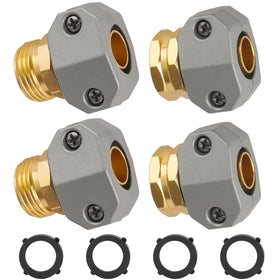 Bilal garden hose repair kit overview showing durable aluminum connectors for quick fixes