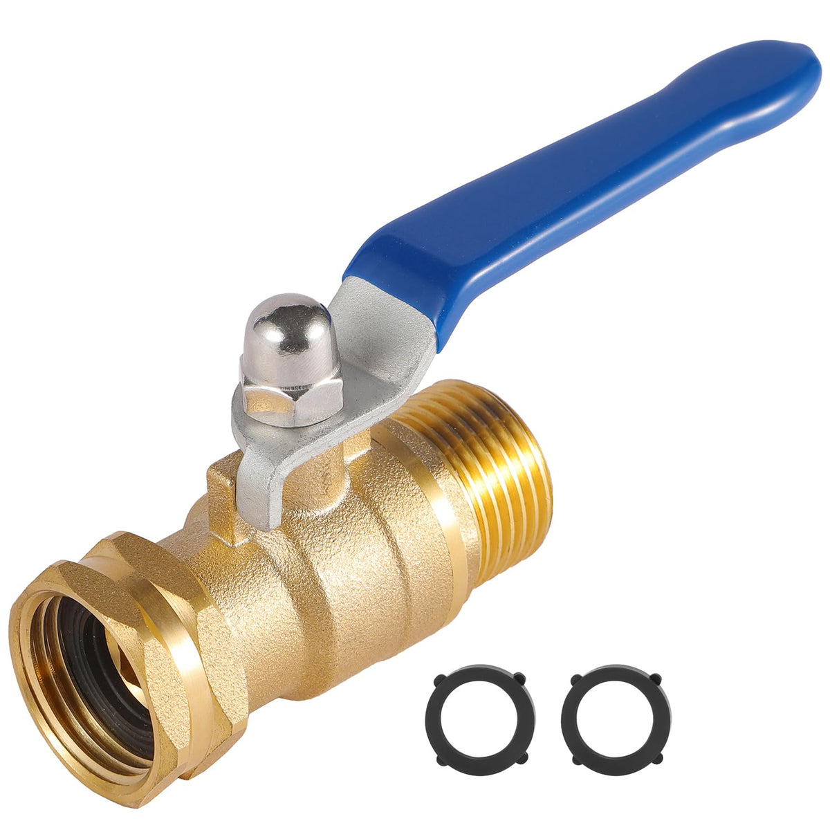 Bilal heavy-duty garden hose shut off valve with long handle for easy, precise water control.